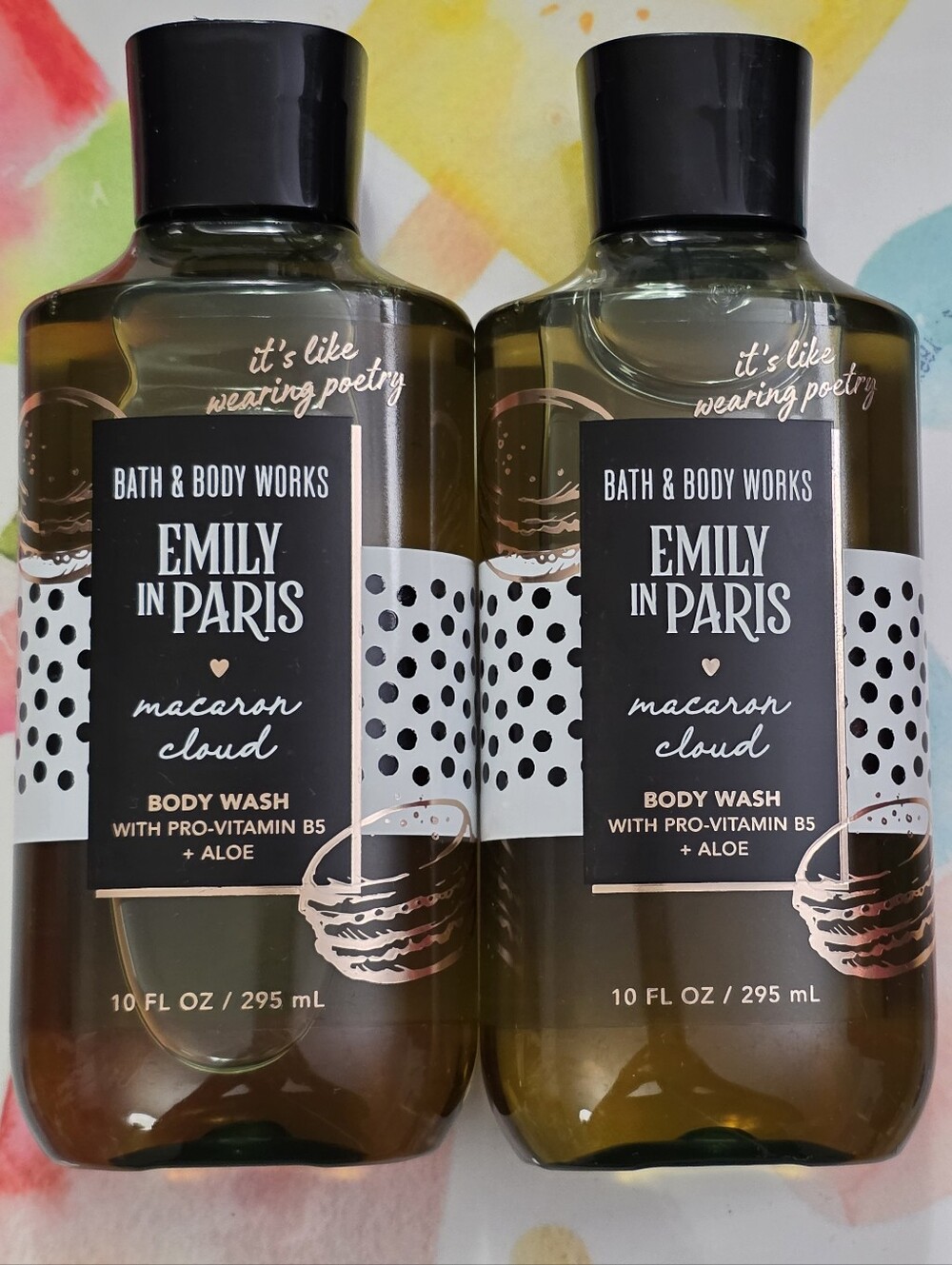 Bath & Body Works Emily in Paris Macaron Cloud Body Wash Set of 2 NEW RARE